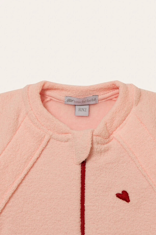 Macacão Glacê Raglan Rosa