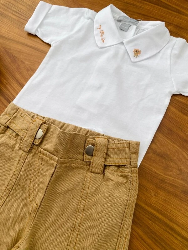 Calça Céu Sarja Camelo