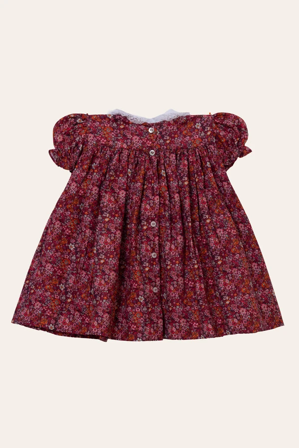 Vestido Eliza Floral Miúdo Tons de Rosa