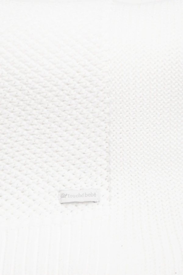 Manta Ponto Renda Colo Branca