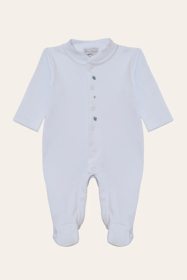 Macacão Caracol Algodão Egípcio Branco