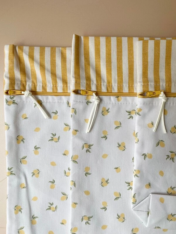 Kit Saquinho Limão Off White Mostarda