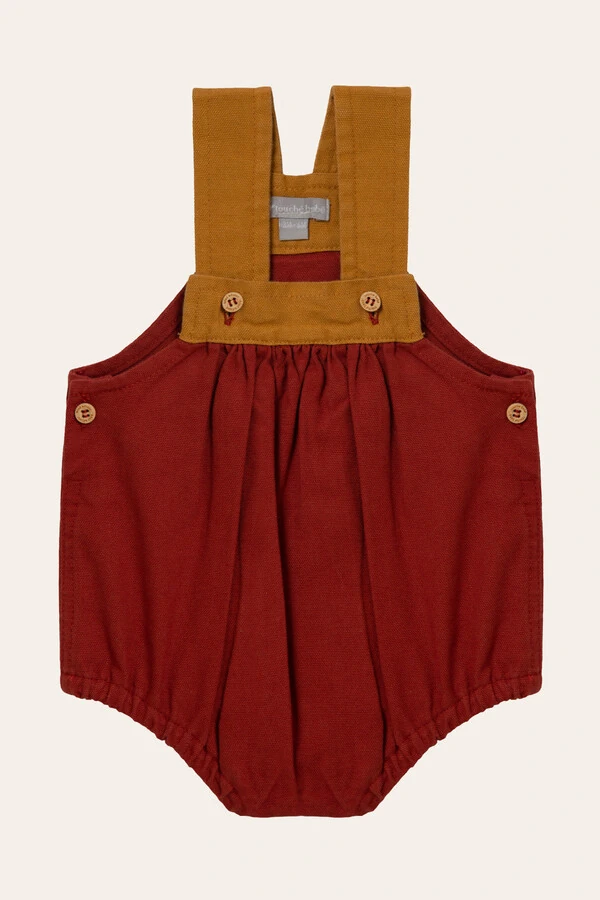 Jardineira Guga Sarja Vinho Mostarda