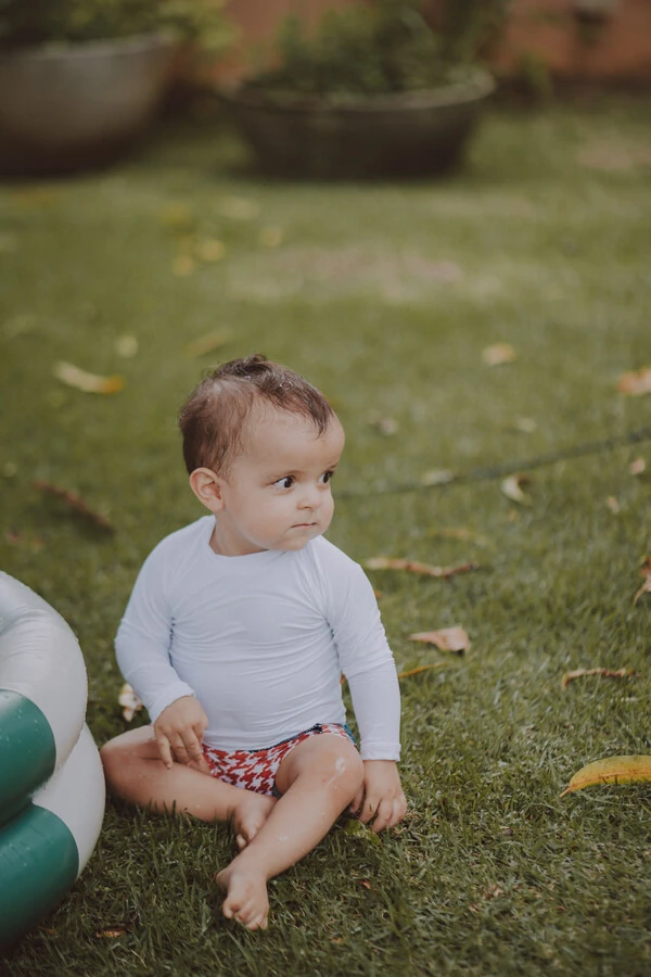 Camiseta Praia Manga Longa Branco