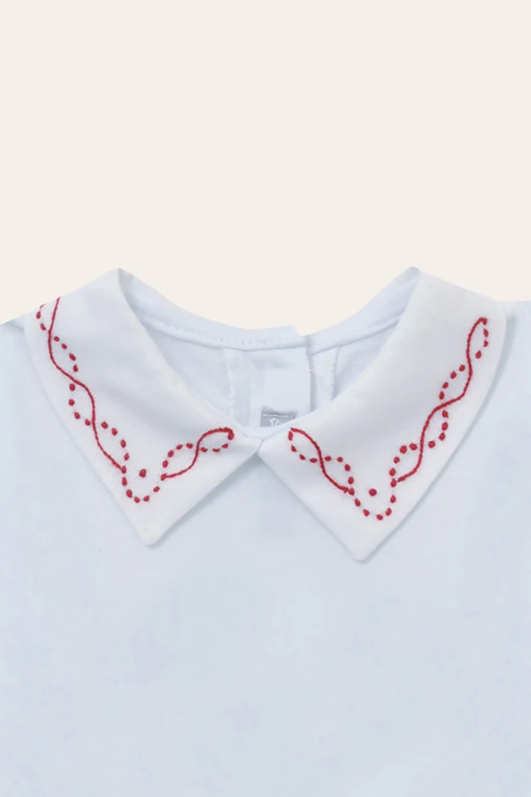 Body com Gola e Punho 110 Vermelho