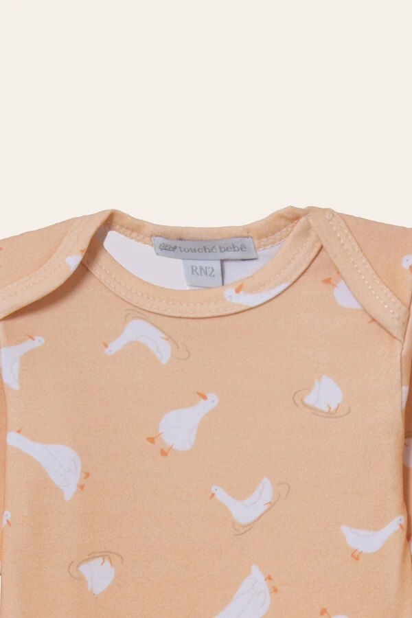 Conjunto Patinhos Algodão Egípcio Amarelo