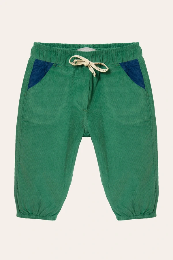 Calça Adora Veludo Azul Verde