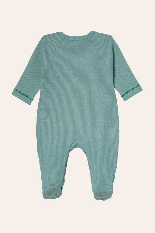 Macacão Canelado Raglan Verde