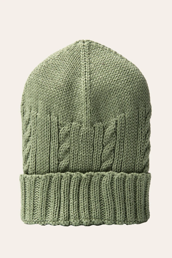 Kit Gorro e Luva Tricot Avocado