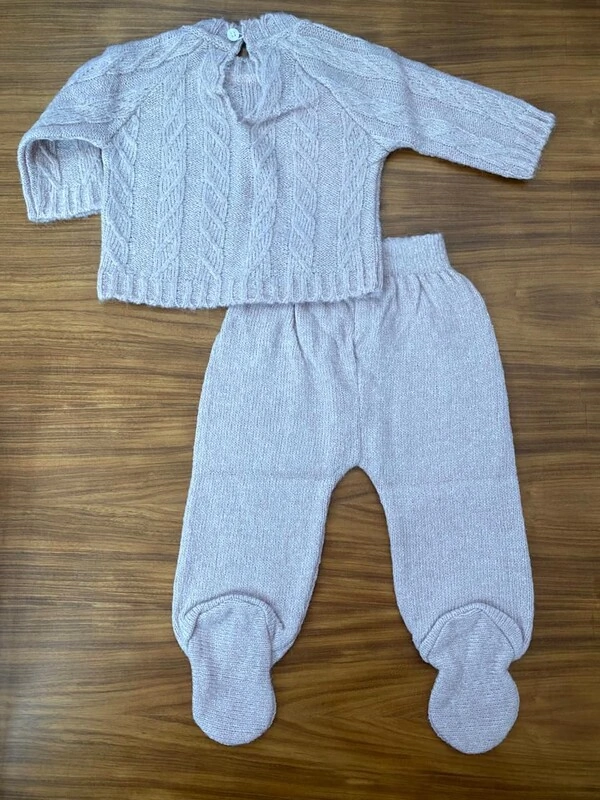 Conjunto Trancoso Lã Rosa Claro