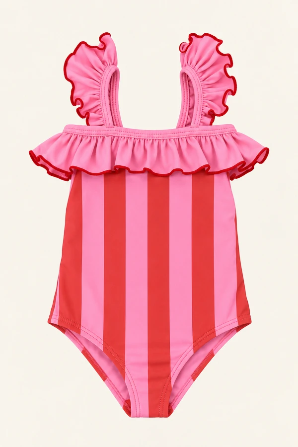Maiô Taisa Listra Rosa Vermelho