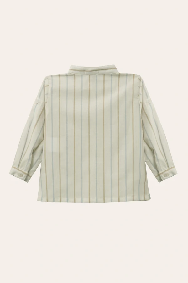 Camisa Gola Padre Listrada Colorido