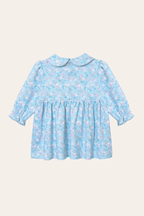 Vestido Floral Pima Azul