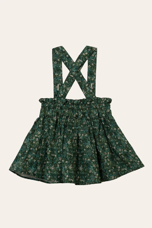 Salopete Floral Miúdo Verde