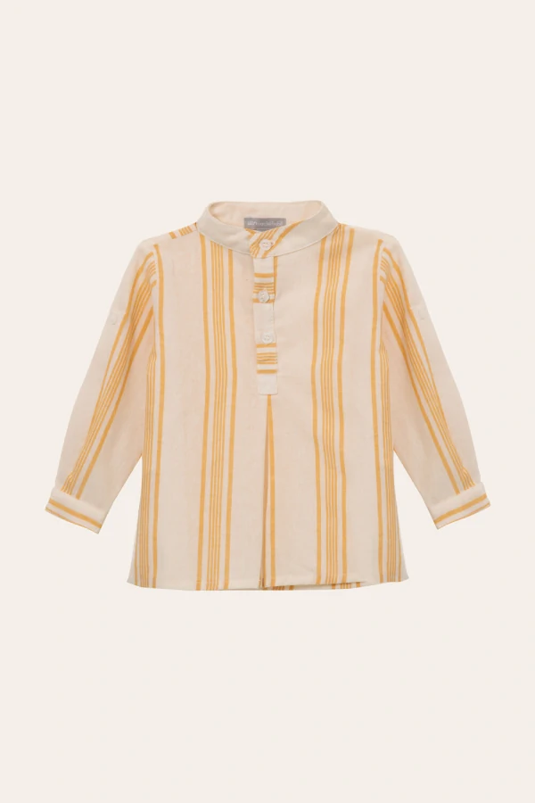 Camisa Gola Padre Amarelo Honey