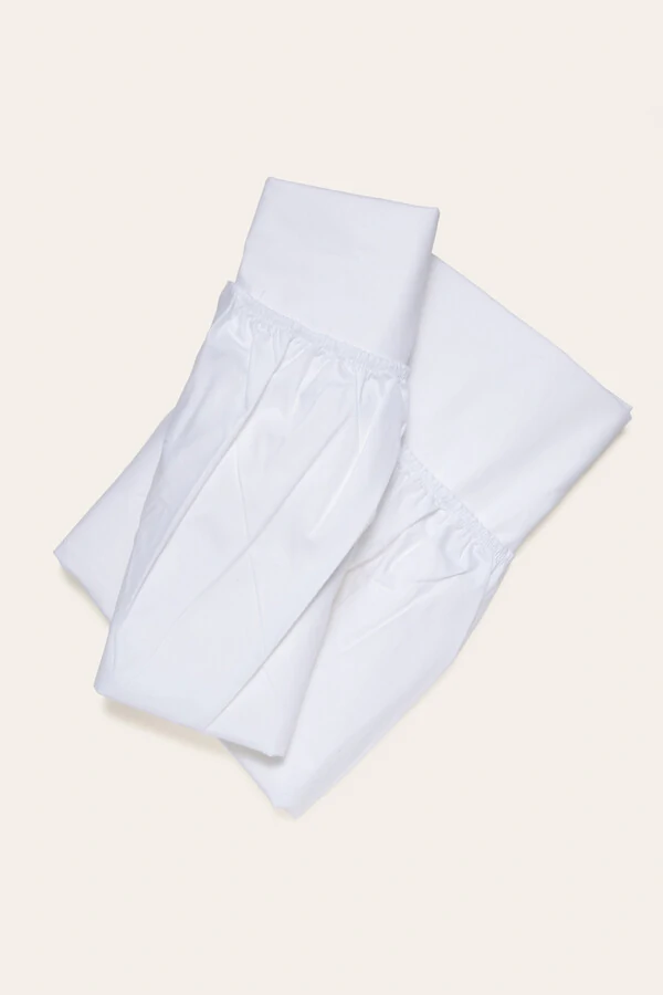 Kit Lençol de Elástico Avulso Berço Branco
