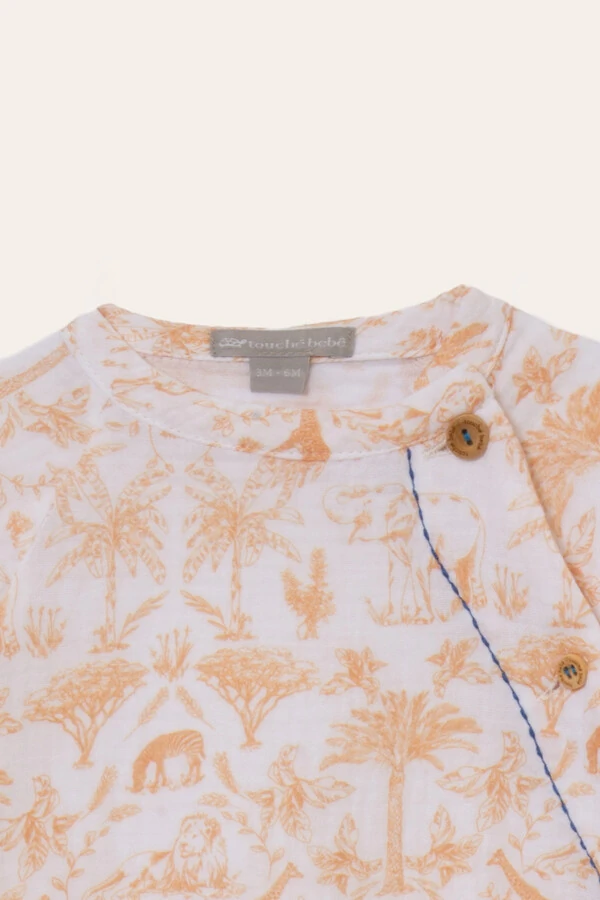 Conjunto Gaze Toile Du Jouy Mostarda