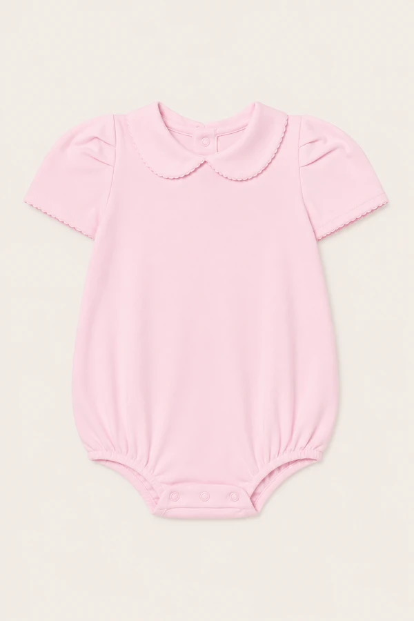 Body Gola Menina Pima Rosa