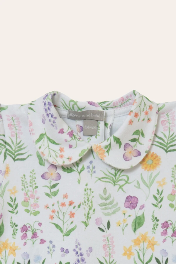 Camiseta Bella Algodão Egípcio Botânico Colorido