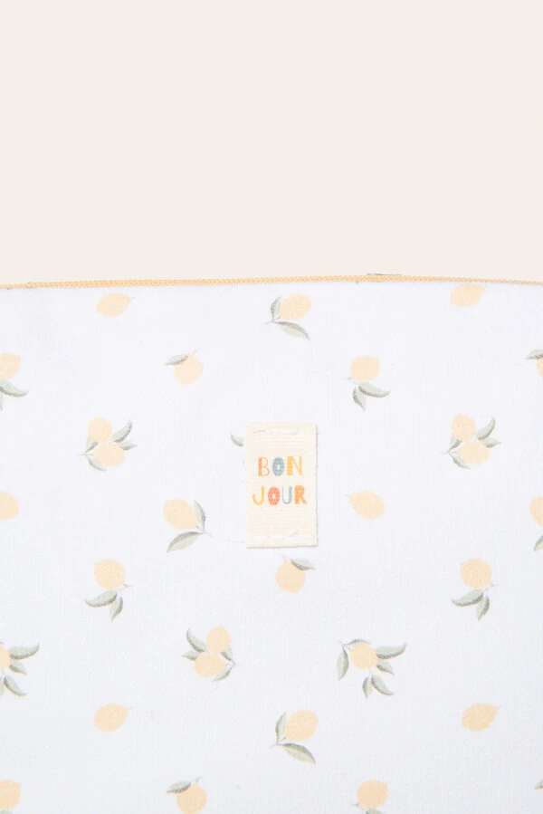 Necessaire Limão Off White Mostarda