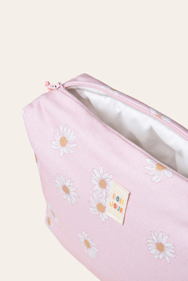 Necessaire Estampa Daisy Rosa