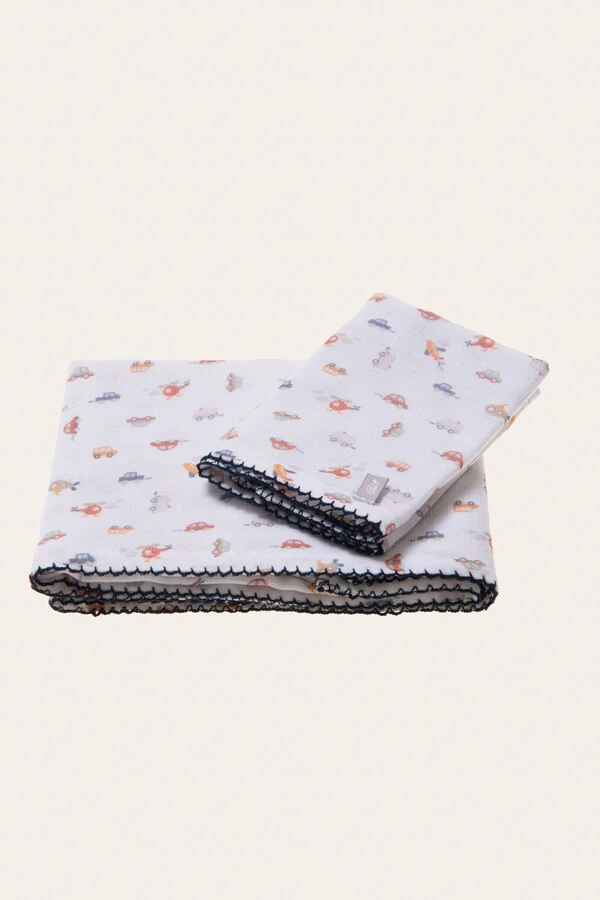 Kit Fralda Carrinhos 2 Peças