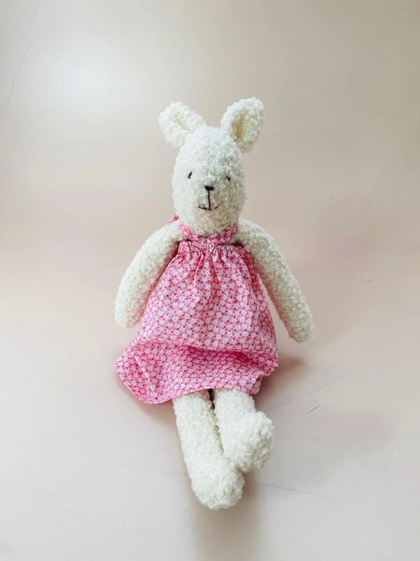 Ursa Fofinha Vestido Floral Rosa