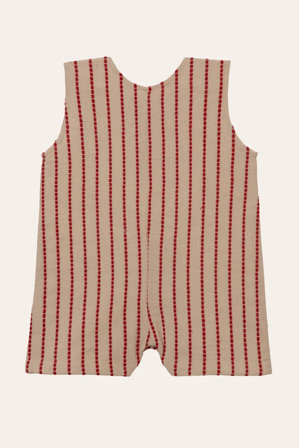 Jardineira Gaspar Vermelho cru