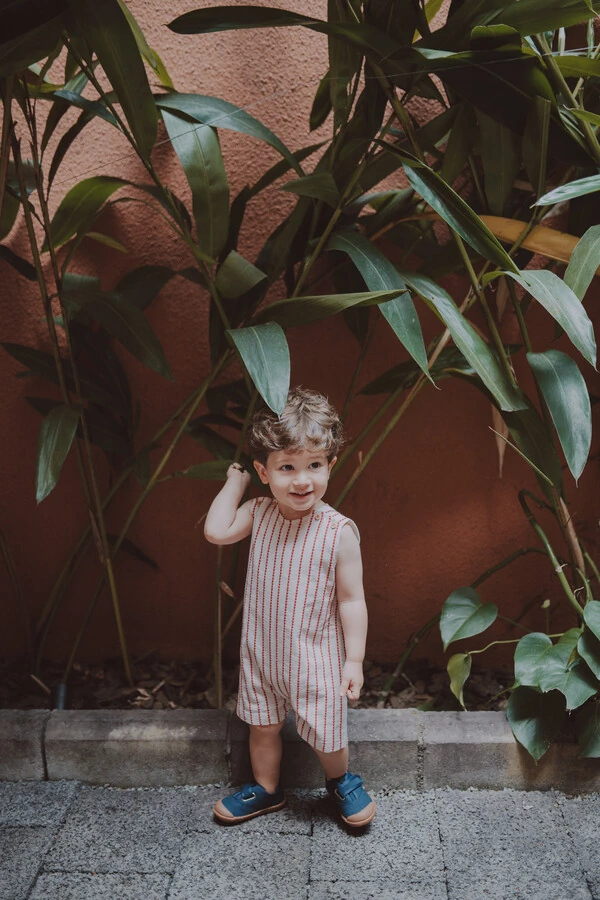 Jardineira Gaspar Vermelho cru