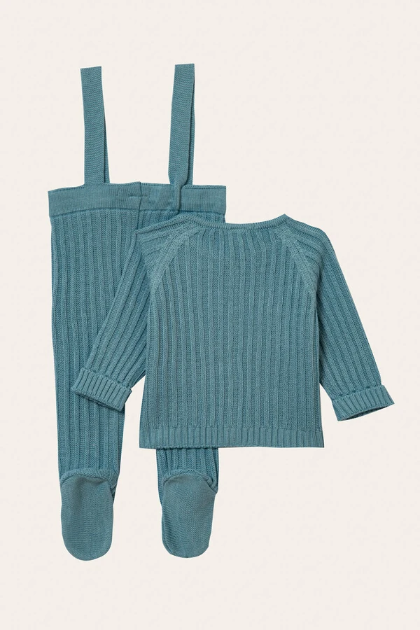 Conjunto Canelado Azul Lake