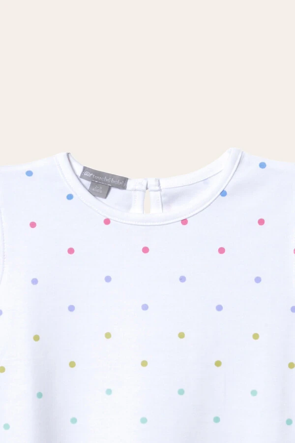 Pijama Curto Poá Pima Colorido