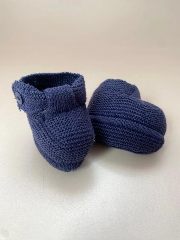 Sapatinho tricot Azul marinho