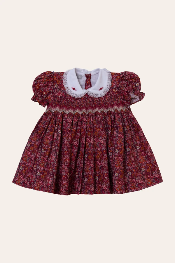 Vestido Eliza Floral Miúdo Tons de Rosa