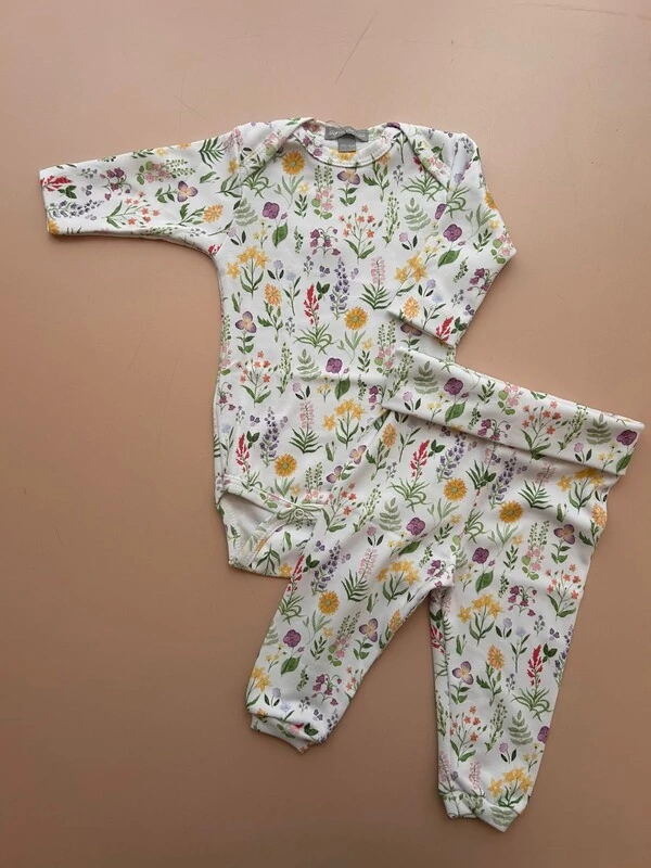 Conjunto Algodão Egípcio Botânico Colorido