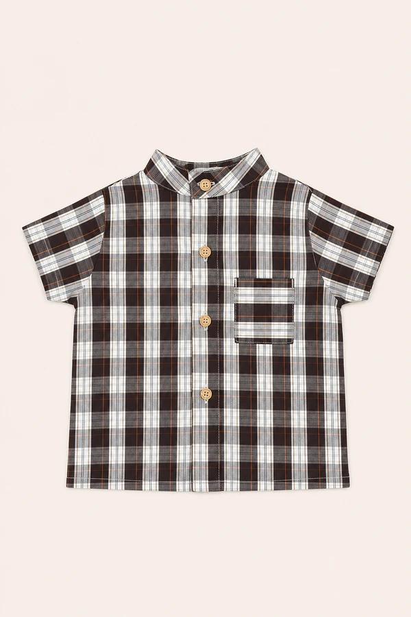 Camisa Lucas Xadrez Marrom