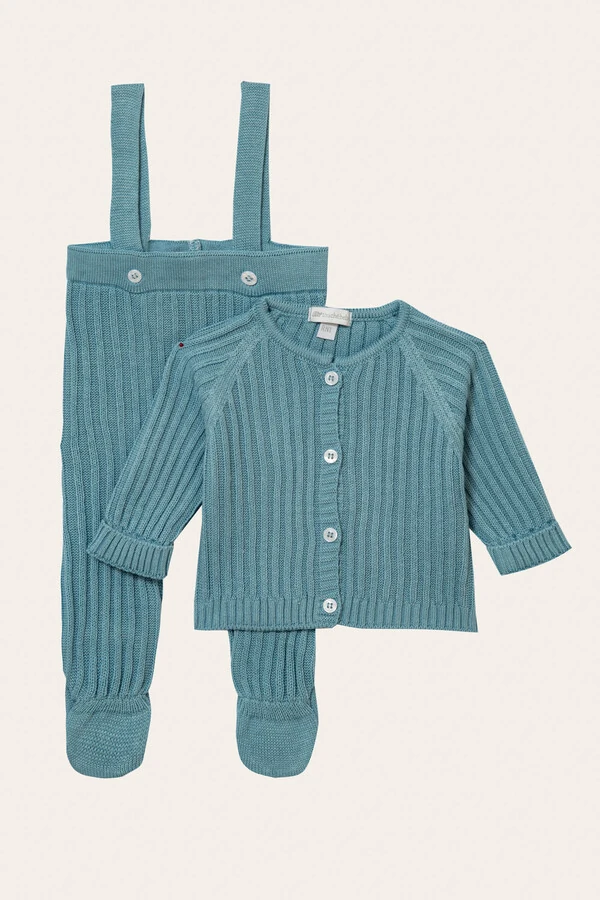 Conjunto Canelado Azul Lake