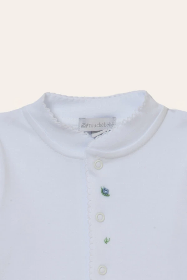 Macacão Caracol Algodão Egípcio Branco