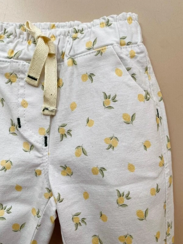 Calça Adora Limão Off White Mostarda