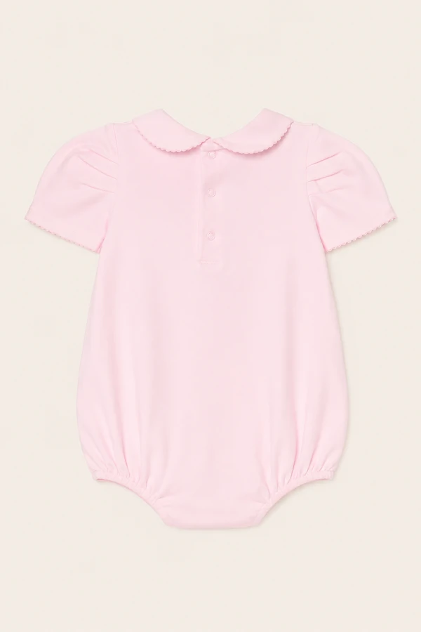 Body Gola Menina Pima Rosa