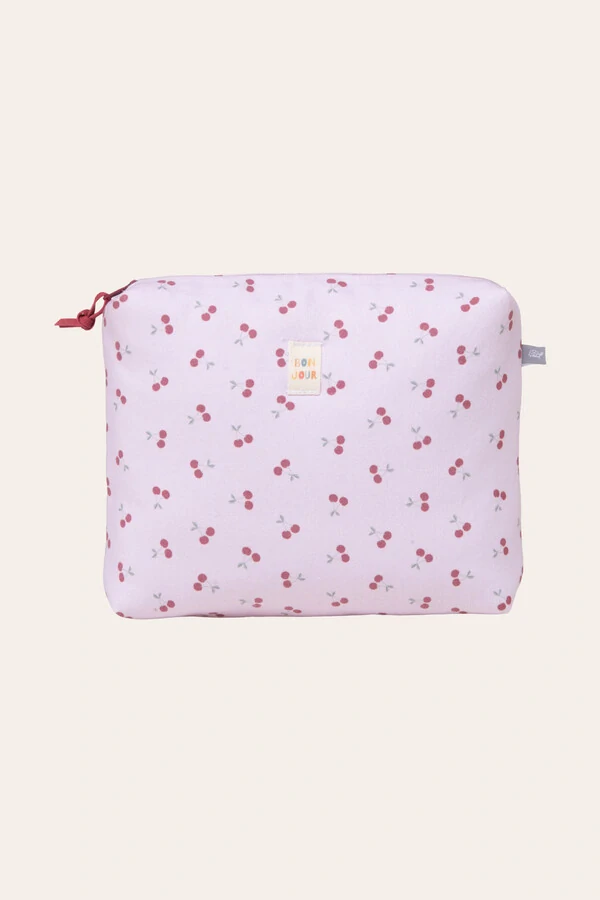 Necessaire Cereja Rosa Vinho