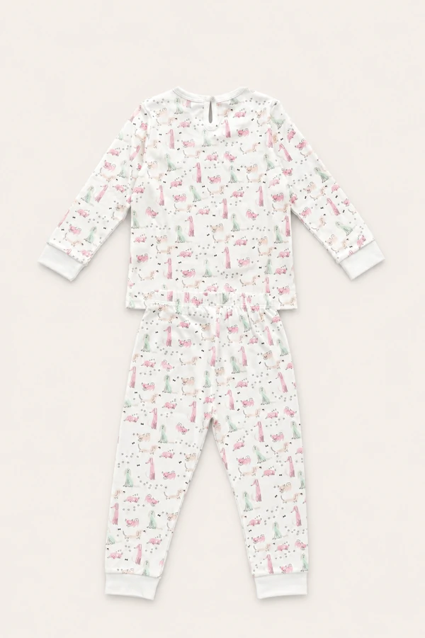 Pijama Cachorros Pima Rosa