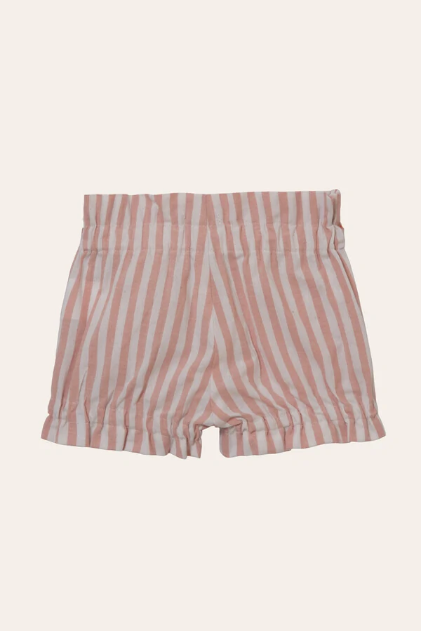 Shorts Laço Listrinha Rosa