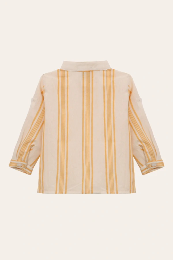 Camisa Gola Padre Amarelo Honey