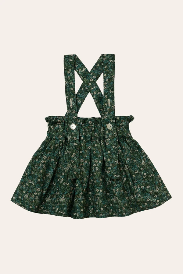 Salopete Floral Miúdo Verde