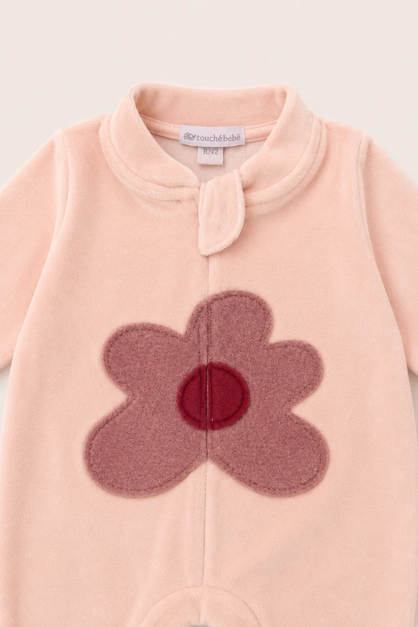 Macacão Flor Plush Nude