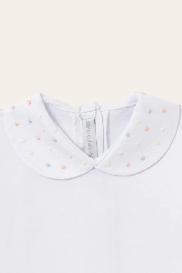 Body Gola Punho 156 Colorido com Amarelo