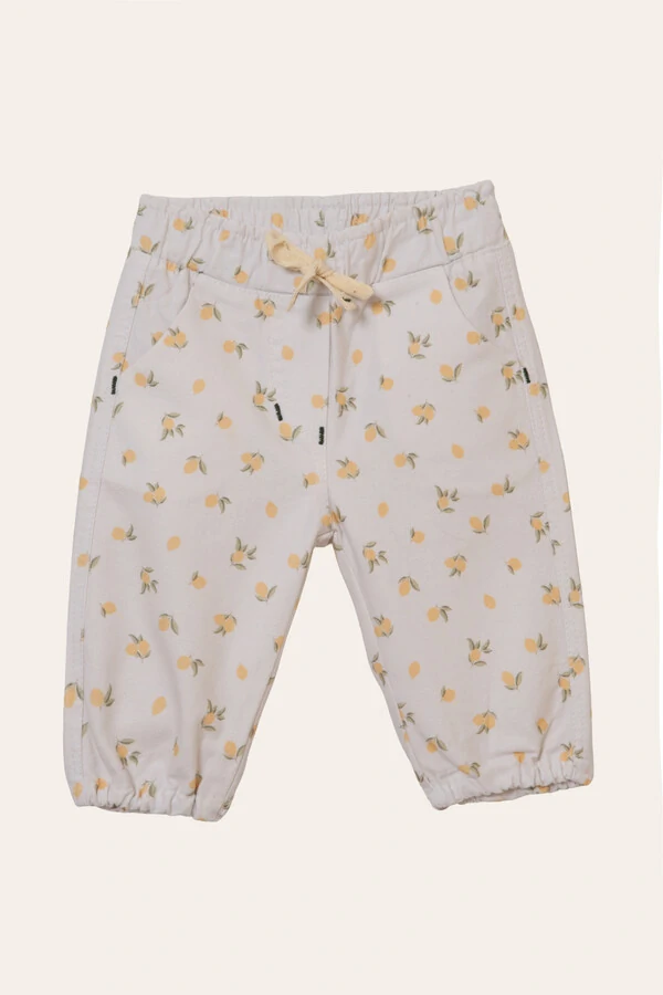 Calça Adora Limão Off White Mostarda