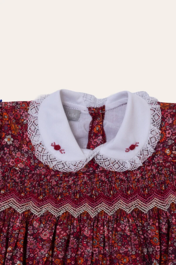 Vestido Eliza Floral Miúdo Tons de Rosa