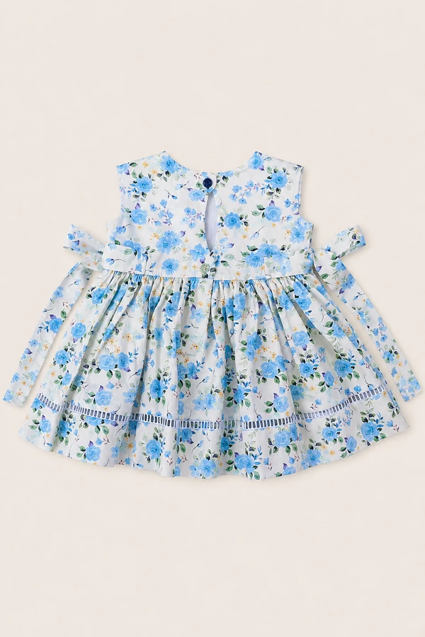 Vestido Alice Rosas Azul