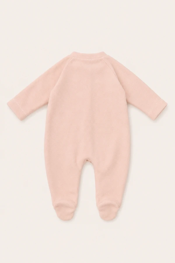 Macacão Bolso Coração Rosa Nude